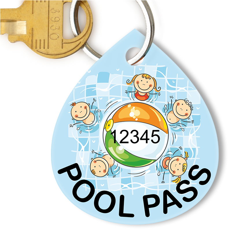 Pool Pass In Water Drop Shape, Kids Pool Ball - Circle (800x800), Png Download