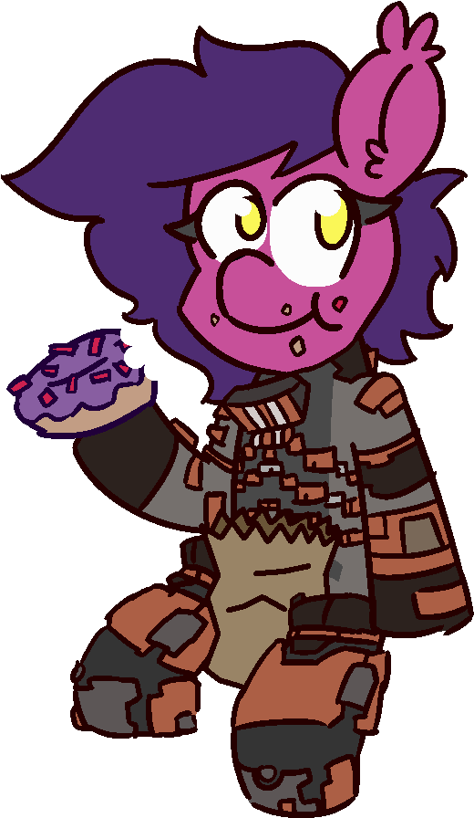 Threetwotwo32232, Bat Pony, Dead Space, Donut, Food, - Cartoon (650x950), Png Download