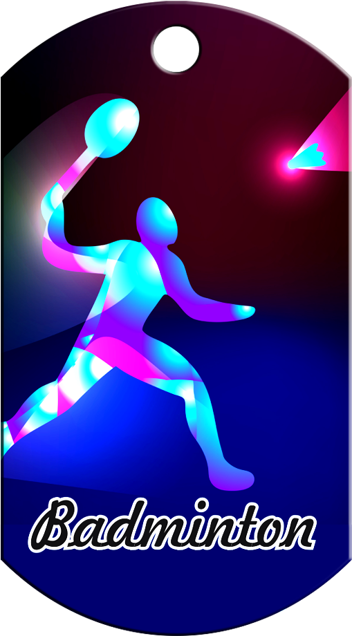 Badminton Dog Tagv4 (535x968), Png Download