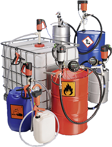 Robust Portable Drum Pumps With Electric And Air Motors - Flux Pompa (640x636), Png Download
