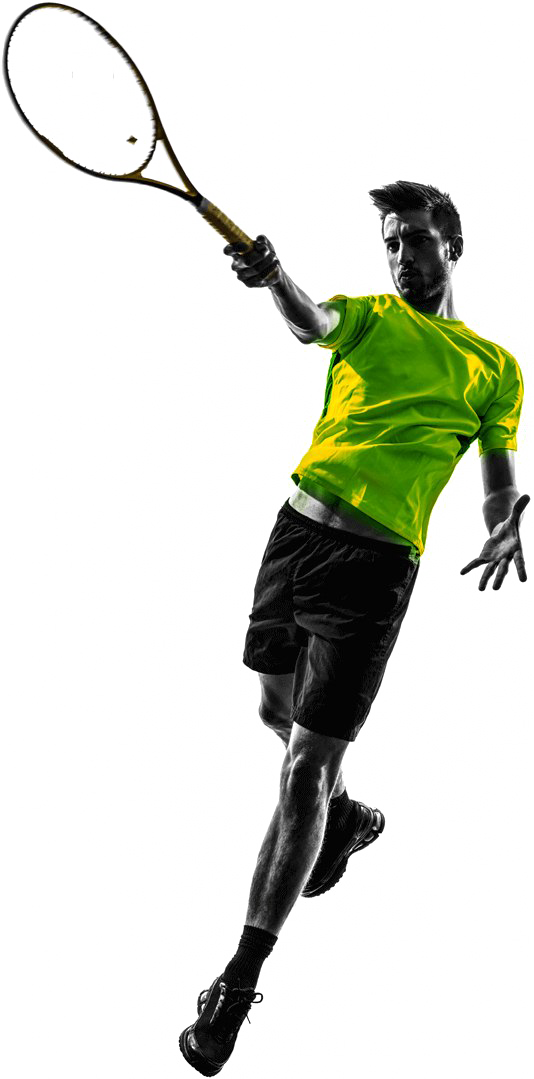 Tennis Png Transparent Images - Man Tennis Player Png (534x1079), Png Download