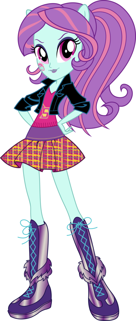 Equestria Girl Sunny Flare (433x1024), Png Download