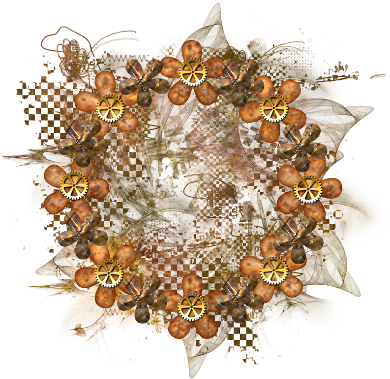 Cluster Frame 800 X - Floral Design (800x800), Png Download
