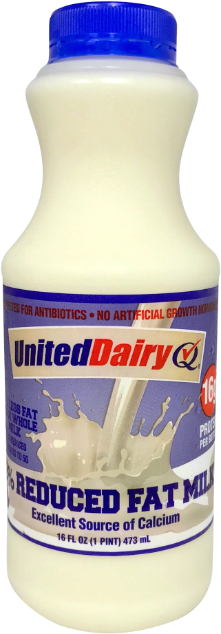 2% Reduced Fat - Bottle (532x1024), Png Download