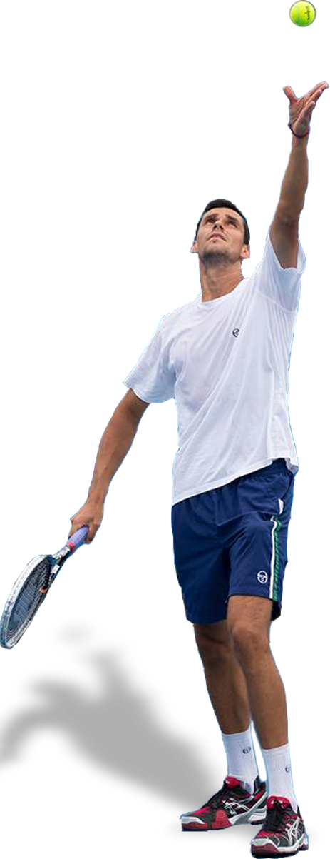 Menu - Tennis Player (463x1203), Png Download