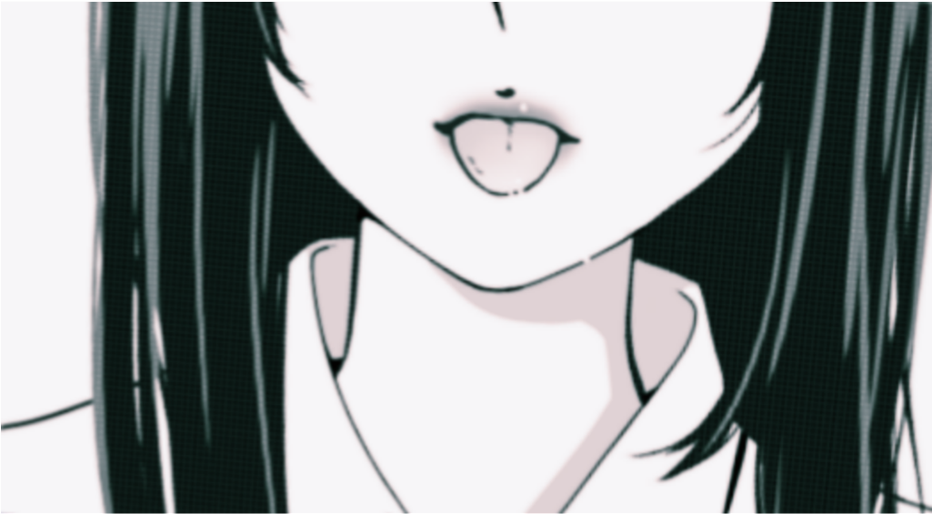 Anime Animegirl Animeart Manga Mangaface Face Girlblac - Manga (1024x1024), Png Download