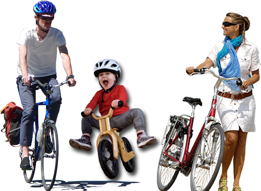 Image01 - Jovenes En Bicicleta Png (920x720), Png Download