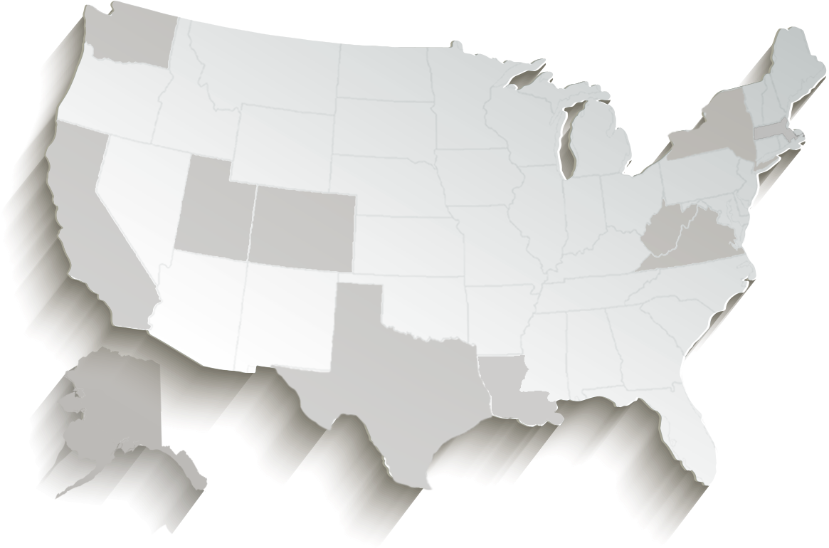 New Orleans, La - Map Of The Usa (1386x875), Png Download