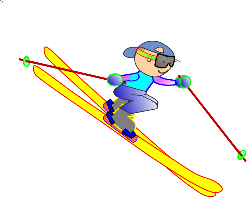 Ski Clipart Slalom Skiing - Zimné Športy Pre Deti (800x638), Png Download