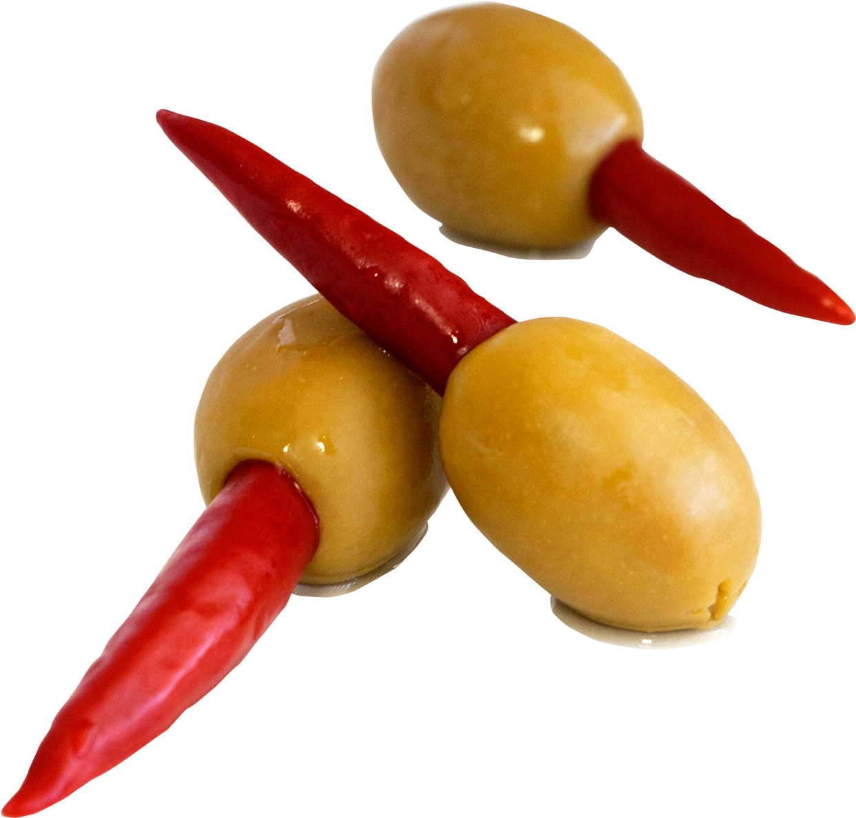 Turkish Red Pepper Stuffed Olives 4/2 - Olive (1300x1300), Png Download