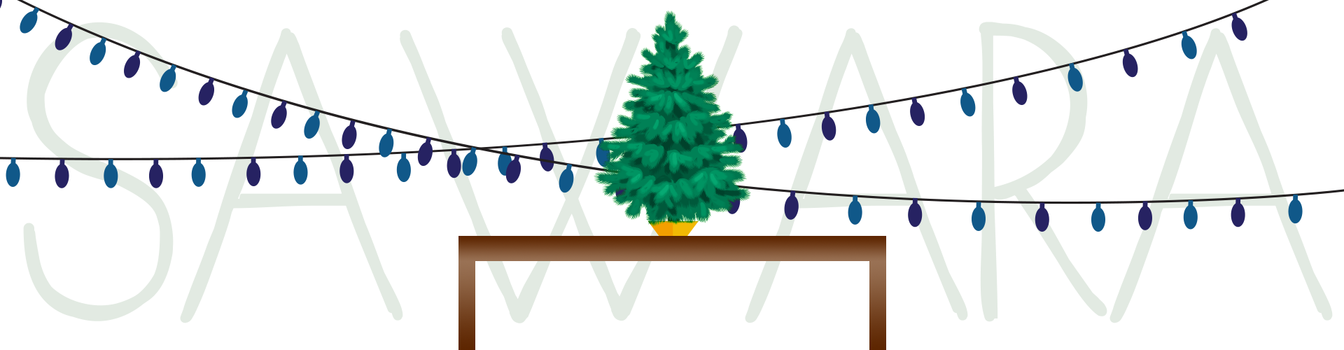 This Slow-growing Evergreen Makes Our List Of The Best - Vector Guirnalda Luces (1920x500), Png Download