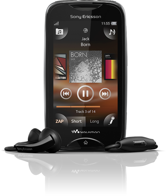 Shijia Black Chrome Front Hs Scr3 1 - Sony Ericsson Mix Walkman (546x640), Png Download