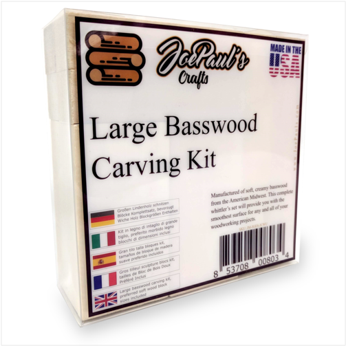 Large Basswood Carving Blocks Kit - Flyer (600x600), Png Download