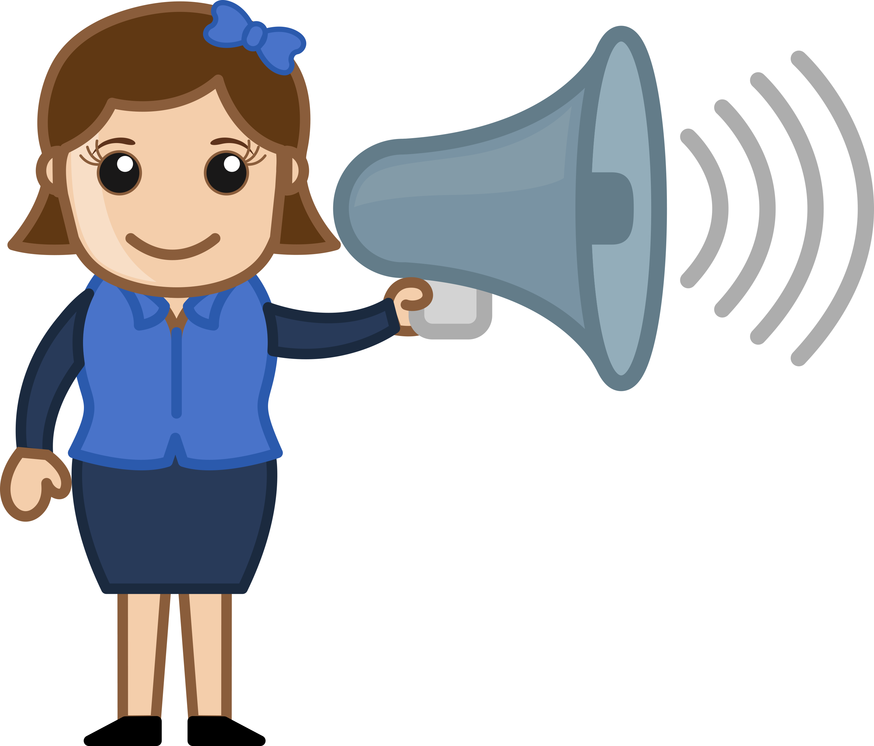 Ccs Girl Microphone - Speaker Cartoon (3000x2560), Png Download