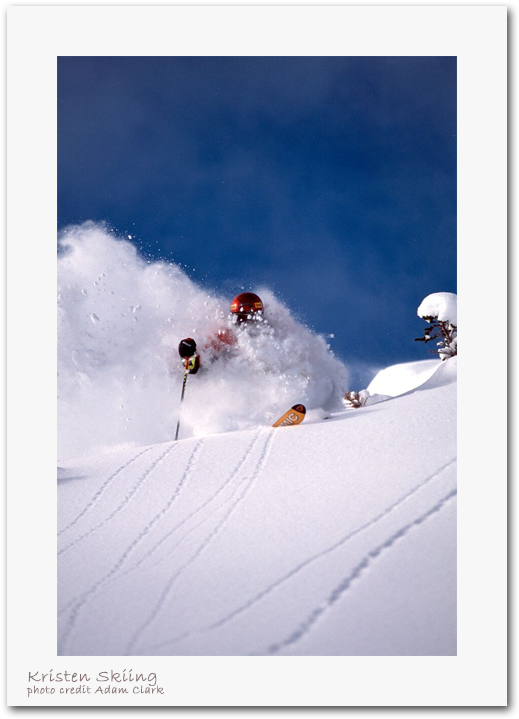 Kristen Ulmer Skiing - Skier Turns (728x718), Png Download