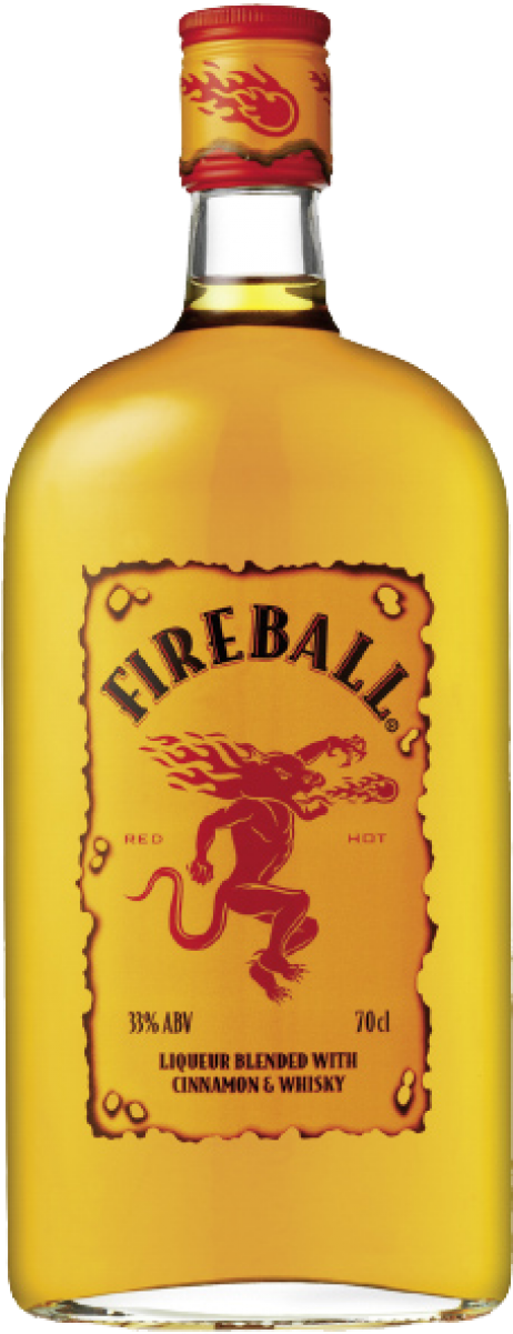 Fireball Likör With Cinnamon & Whisky 33% Vol - Whisky Fireball (900x1200), Png Download