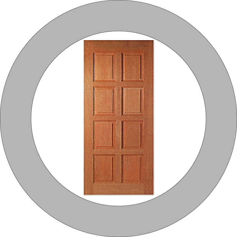 Nyatoh Timber Doors - Four Realms Of The Earth (800x800), Png Download