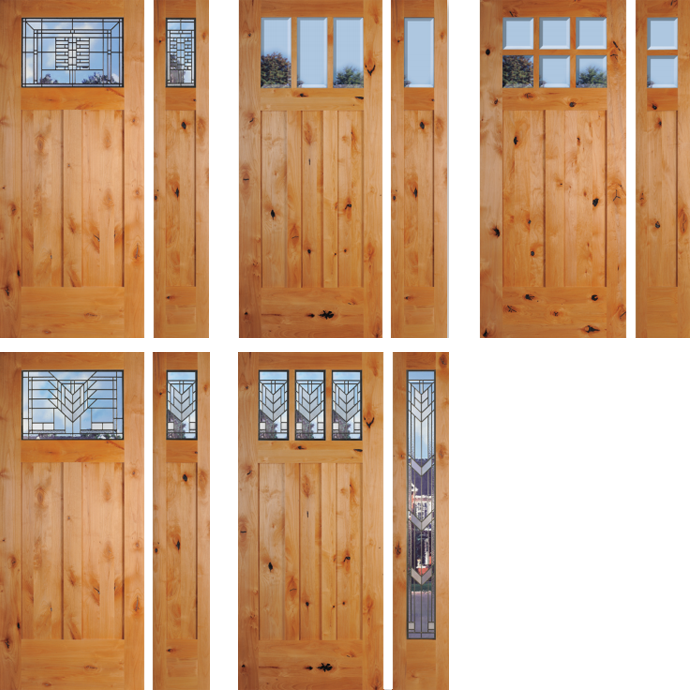 King County Wa Exterior Knotty Alder Door Installation - Knotty Alder Wood Door (690x690), Png Download