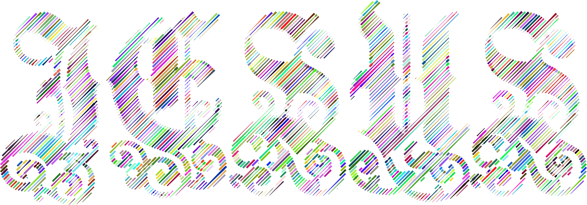 This Free Icons Png Design Of Prismatic Jesus Typography (2322x812), Png Download