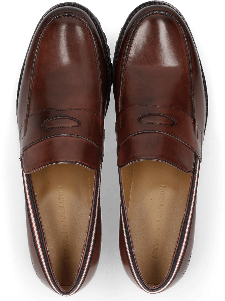 Loafers Pit 4 Plum Strap - Leather (1024x1024), Png Download