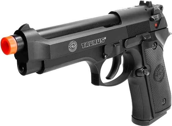 Airsoft Pistola Taurus Pt92 • Cybergun • Slide Metal - Airsoft Pistol Hi Capa (672x500), Png Download