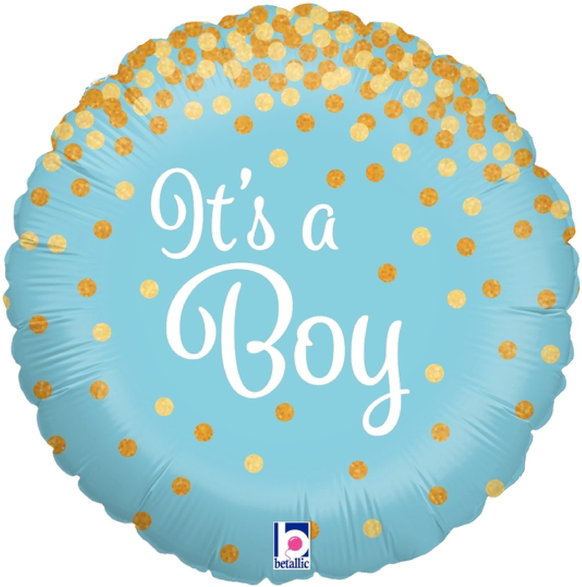 Glittering It's A Boy Foil Balloon - Balloon (1280x1280), Png Download