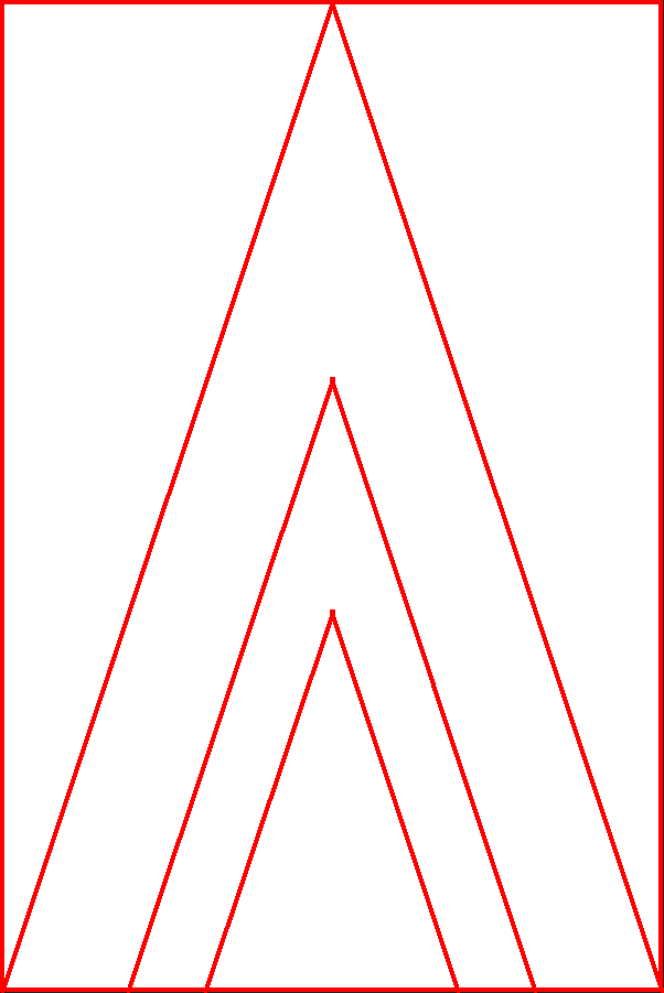 Pentagram Bottom - Triangle (602x901), Png Download