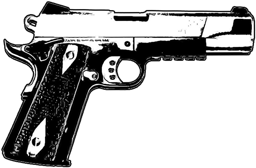 Oficiales - Arme À Feu Png (960x631), Png Download