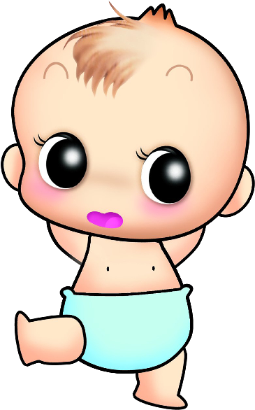 Cute Baby Cartoon Pictures Free Download Best Cute - Cute Baby Clipart Png (600x600), Png Download