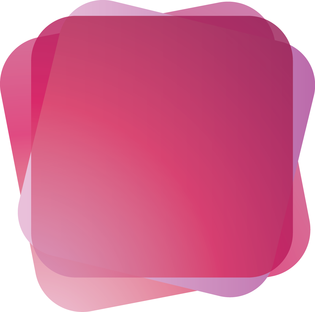 Pink Purple Round Square Shape Banner - Paper Product (1062x1052), Png Download
