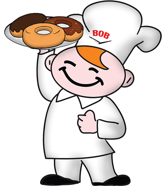 Fresh Pastries * Fresh Coffee * Hand Cut Donuts Made - Cartoon (580x675), Png Download