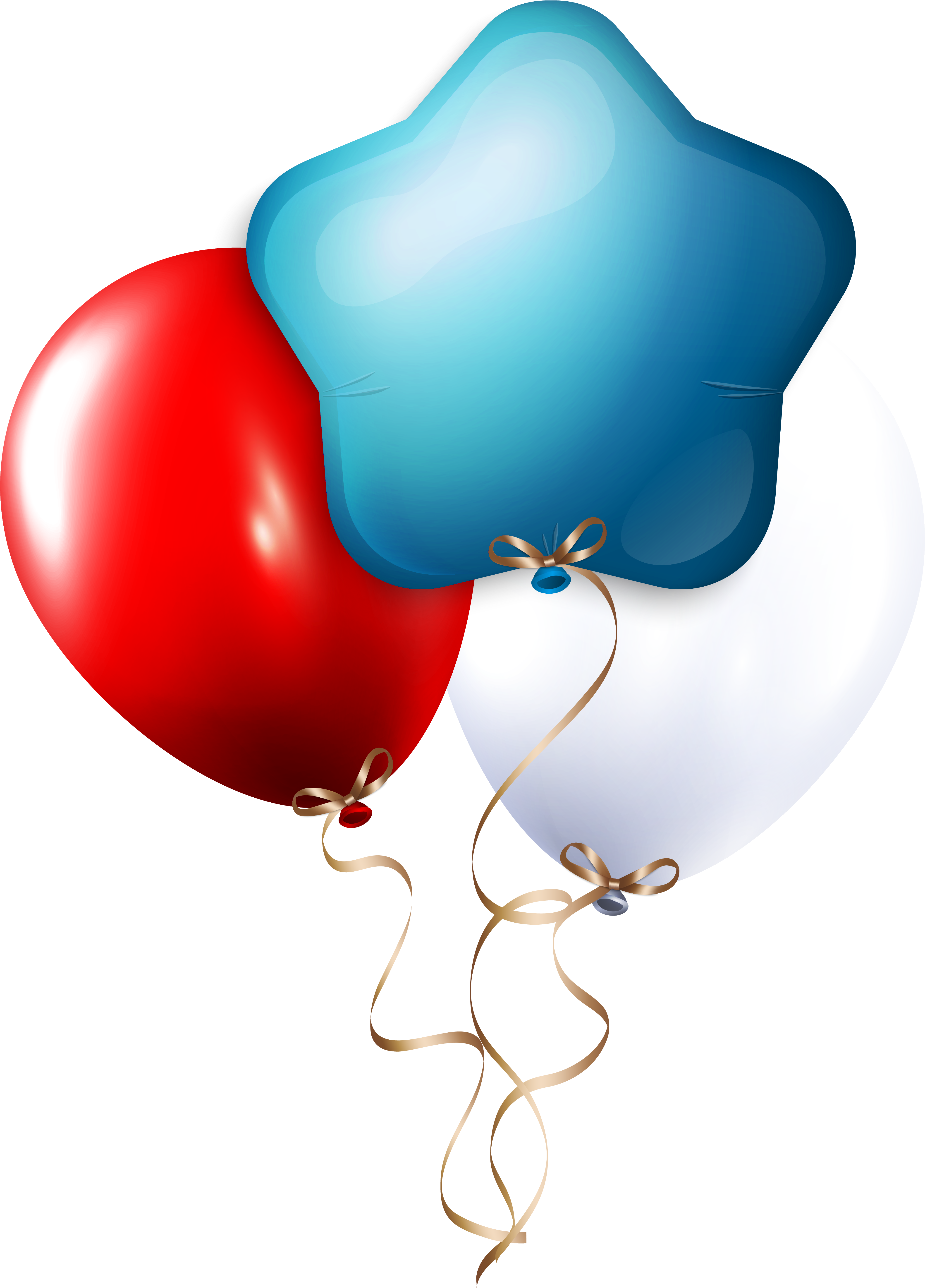 Balloons Png Image - Star Balloons Clipart Png (4380x5998), Png Download
