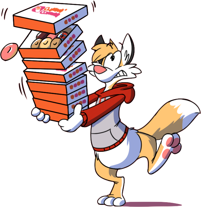 Donut Day - Cartoon (781x789), Png Download