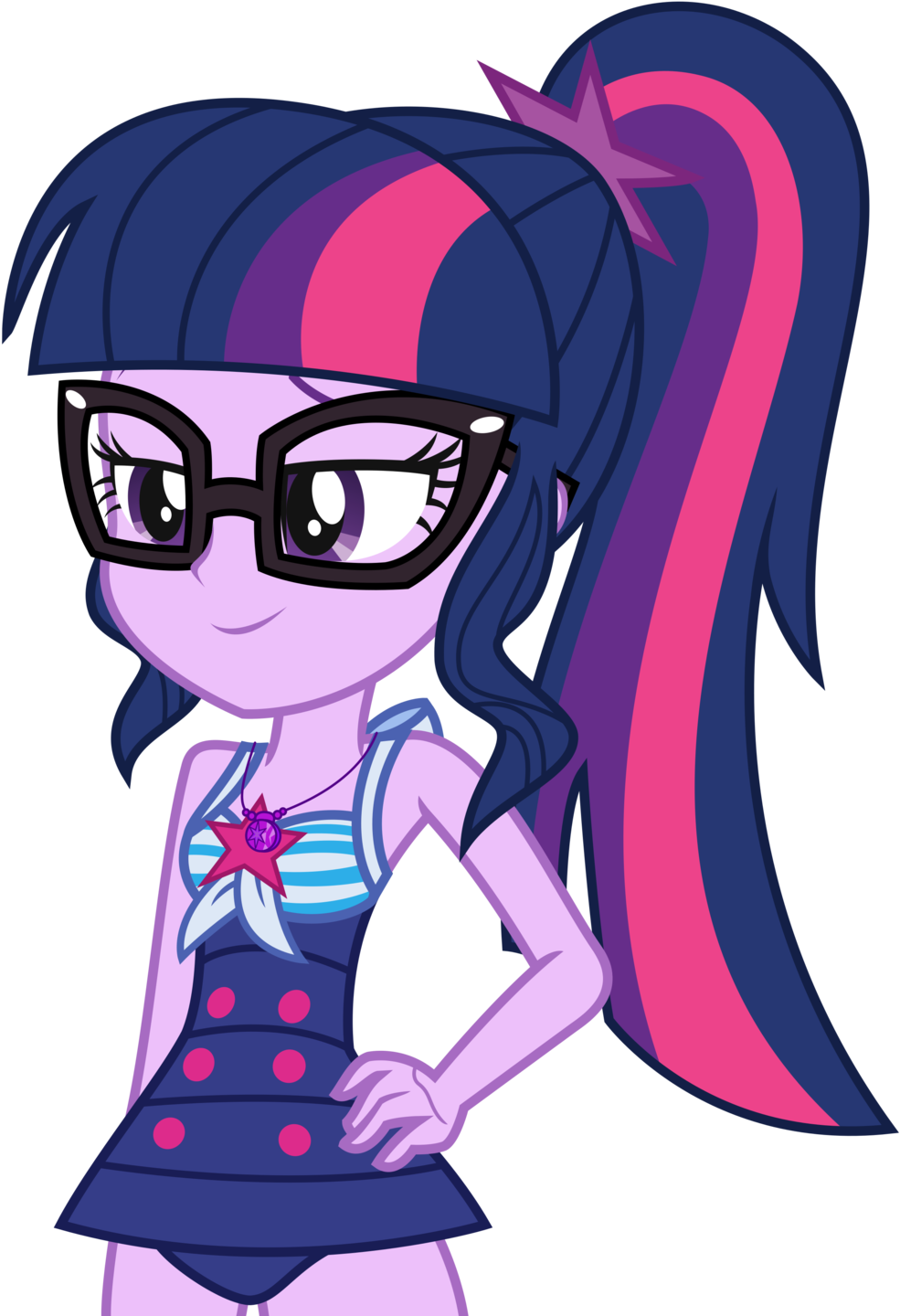 Swimsuit Sparkle By Sketchmcreations - Sci Twilight Sparkle Vector (1024x1458), Png Download