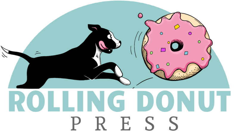 Rolling Donut Press - Dog Catches Something (1140x491), Png Download
