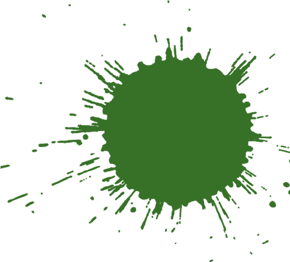 Green-splatter - Circle (690x540), Png Download