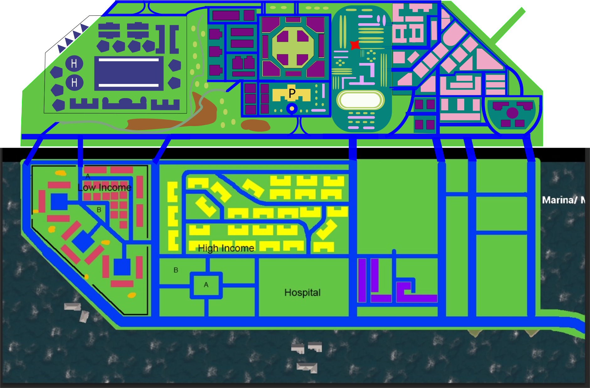Planned Out The Upper Districts And Again Conformed (1881x1238), Png Download