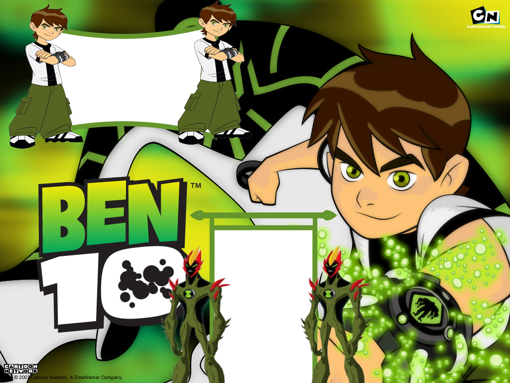 Pin Molduras Minnie Amanh Outro Dia Genuardis Portal - Ben 10 (1024x768), Png Download