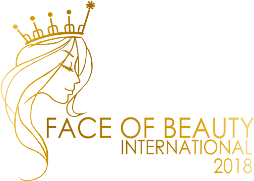 Face Of Beauty International Logo (777x415), Png Download
