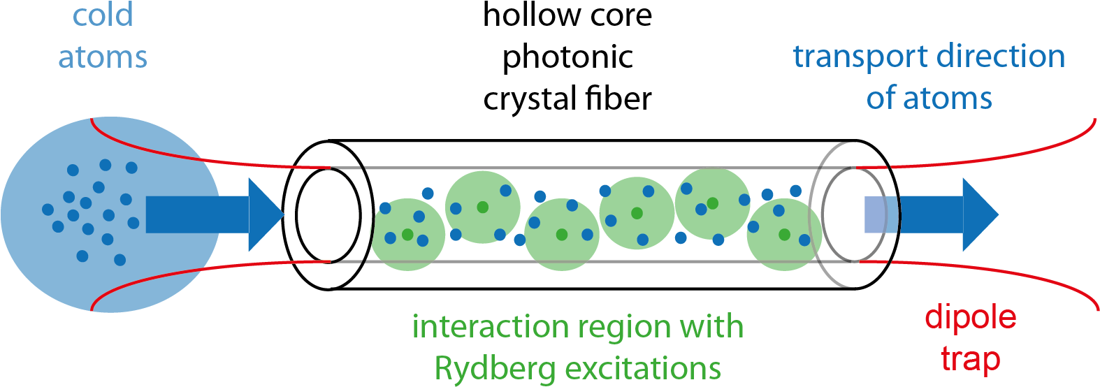 Rydberg Polariton Dynamics In Quasi One Dimensional - Hollow Core Fiber (1573x561), Png Download