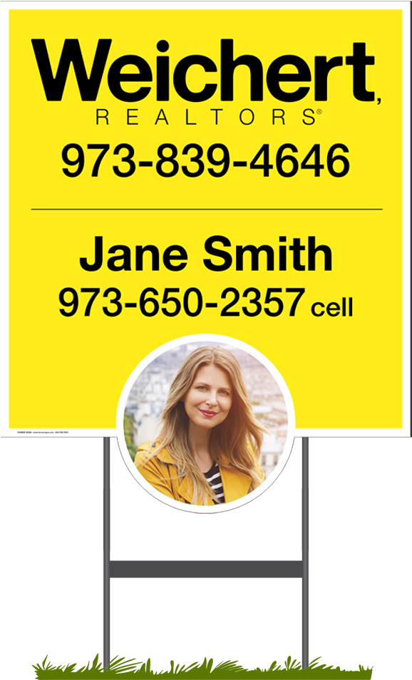 24″ X 30″ Yard Signs W/ Photo - Weichert Yard Signs (1080x1080), Png Download