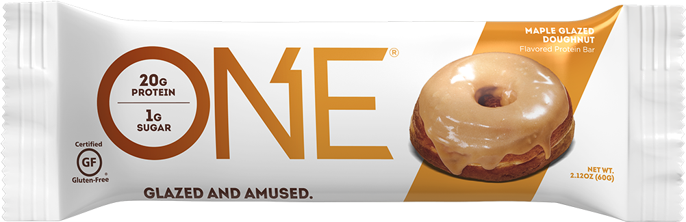 Healthy Life Lessons - One Protein Bar Maple Glazed Donut (1037x360), Png Download