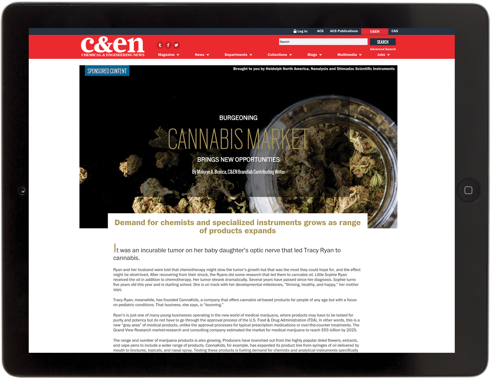 Ipad Mockup Cannabis - Circle (2000x1276), Png Download