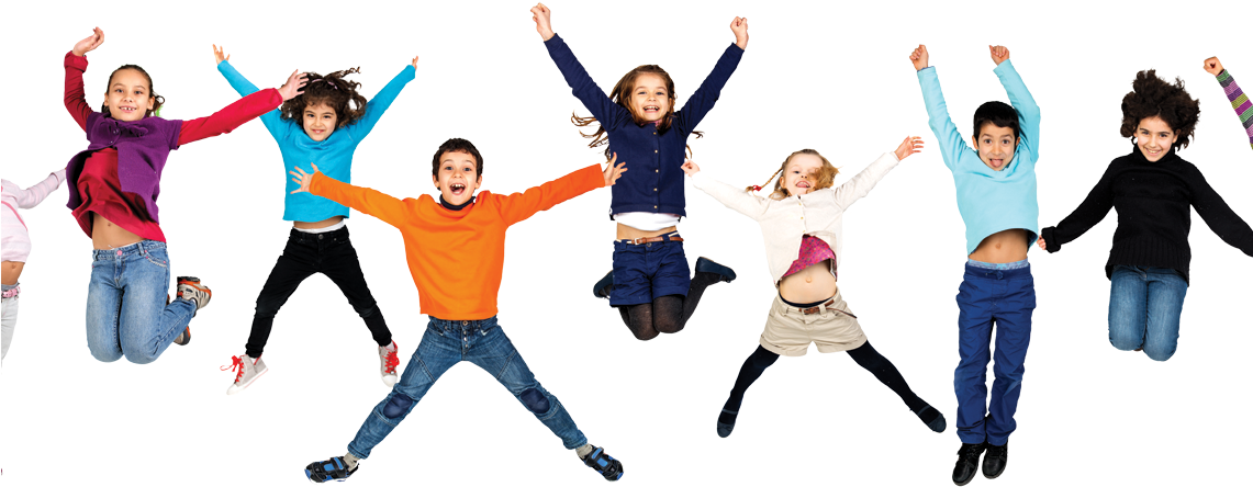 Csf Jumping Kids-1140x476 - Kids Jumping God (1140x476), Png Download