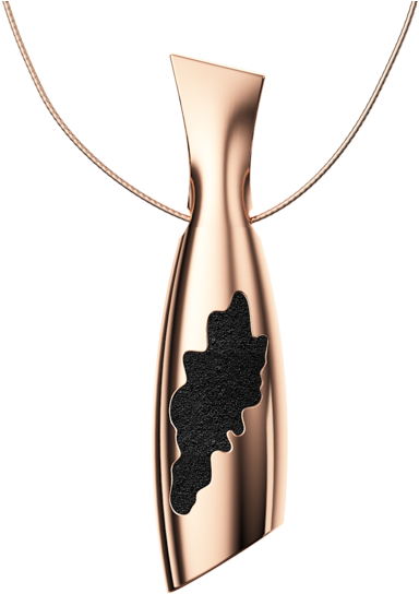 Rose Gold Bottle Pendant - Locket (1024x576), Png Download