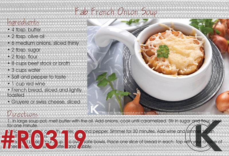 Recipekeepers Postcards Top Seller Return To Postcards - French Onion Soup (800x544), Png Download