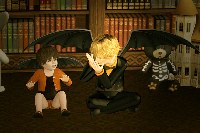 Kewai-dou Sims3 Devil's Wings For Child & Toddler - Sims 4 Child Bat Wings (728x621), Png Download