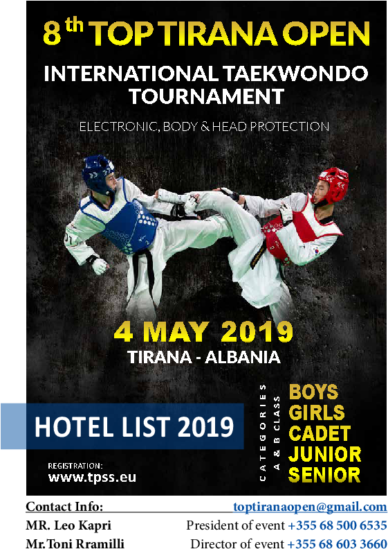 8th Top Tirana Open - Poster (595x842), Png Download