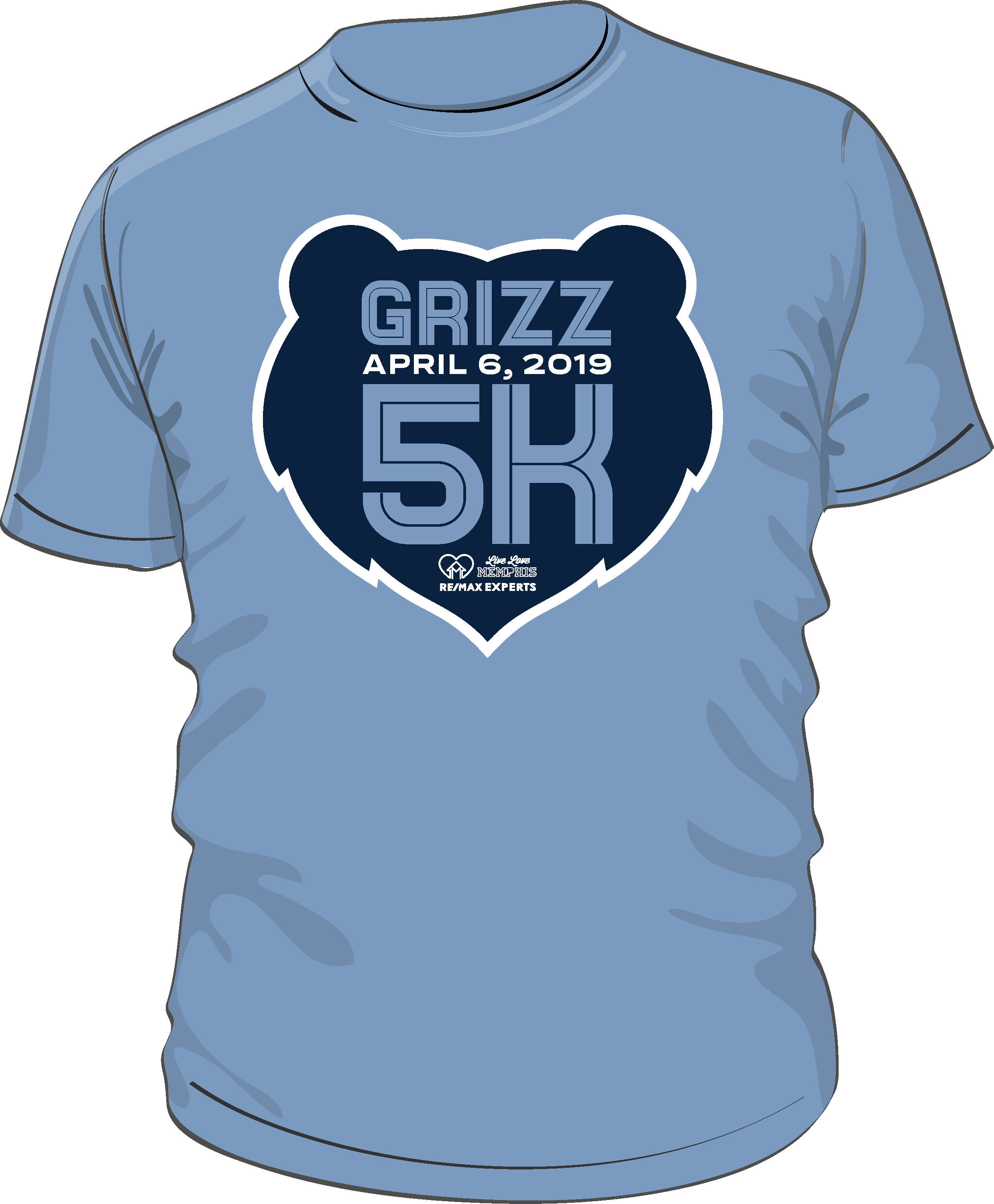 Grizzfit 5k Shirt - Active Shirt (2476x2997), Png Download