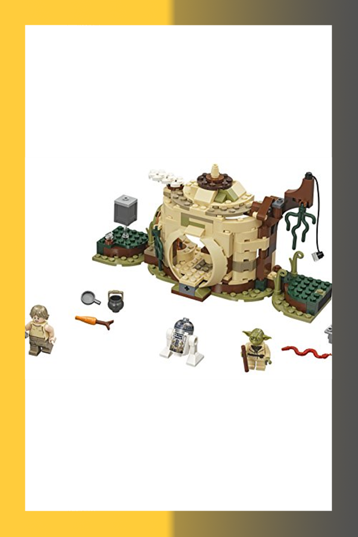 Lego Star Wars - Lego Yodas Hut 2018 (735x1100), Png Download